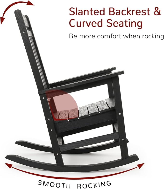 Stoog All-Weather Outdoor & Indoor Rocking Chair, Porch Rocker - Image 5