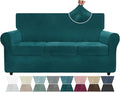 ZNSAYOTX Luxury Velvet Couch Cover 4 Piece Stretch Sofa Covers by ZNSAYOTX