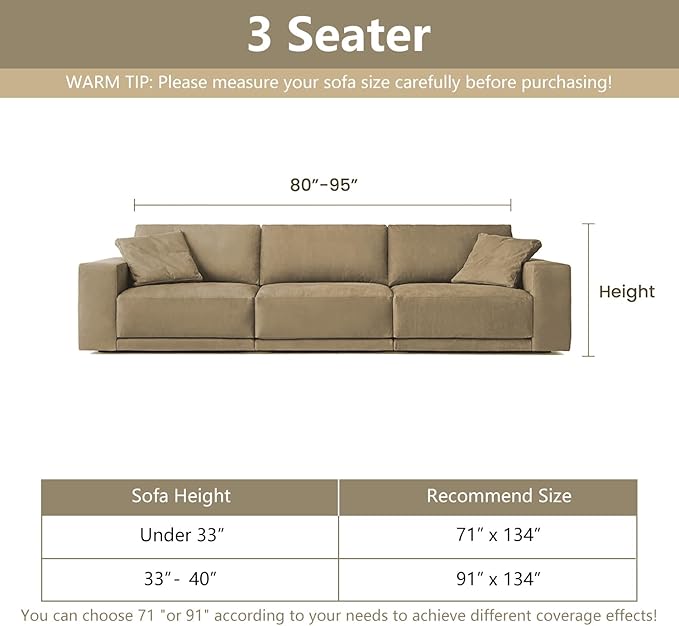 MYSKY HOME Boho Couch Cover Sand Sofa Covers - Image 5