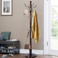 73" Wooden Coat Rack Stand, Coat Racks Freestanding by Unknown
