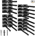 LEOPO 32-Pack 10 inch Floating Shelf Brackets, Hidden Shelf Bracket by FinestHomeDecor