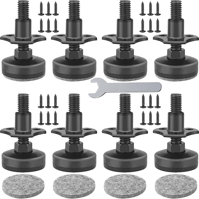 Anwenk Adjustable Leveling Feet Furniture Levelers Table Feet Heavy Duty Leg by Anwenk