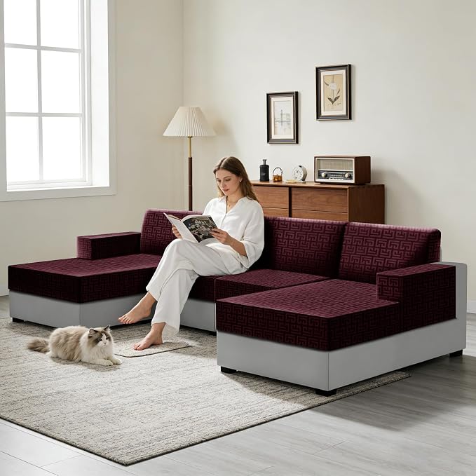 UNBBRRL Stretch Couch Backrest Cushion Cover - Image 6