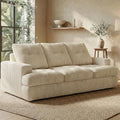 85" Corduroy 3 Seater Sofa in a Box, High-Density Foam Couch, No Assembly by Unknown