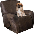 ANARACHON Leather Like Recliner Chair Covers Heavy Duty, 4 Pieces Recliner Cover by ANARACHON