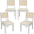 Westice Rattan Dining Chairs Set of 4, Farmhouse Natural Dining Room Chairs by ChairsforHomeLivingRoom
