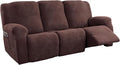 5-Piece Recliner Sofa Covers, Stretch Geometric Strokes Jacquard Recliner Sofa by Unknown