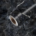HOMETITUTE Black Marble Wallpaper Peel and Stick Dark Stone Pattern 118.1x17.7 by HOMETITUTE