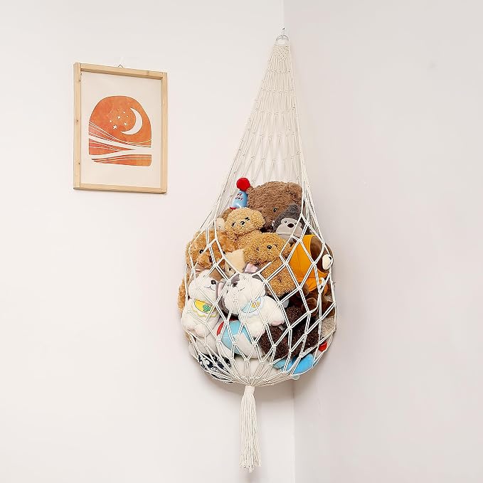 Amdermi Stuffed Animal Storage Organizers Toy Hammock Corner Hanging Net Stuffy - Image 8