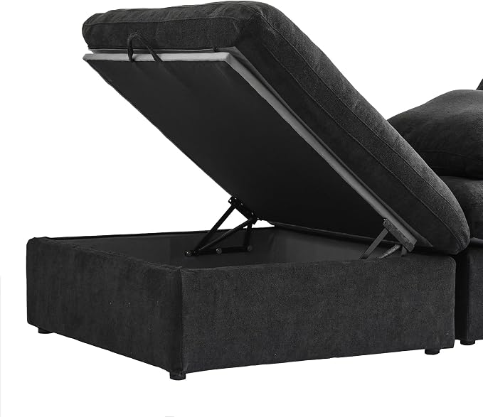 Cloud Modular Sectional Sofa Couch, 120.45" U Shaped Convertible Couches - Image 7