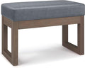 SIMPLIHOME Milltown Small Ottoman Bench by SimpliHome