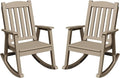 Greesum Set of 2 Outdoor Rocking Chair, All-Weather Patio Rocker, Rust-Proof & by BuynowfromGreesum