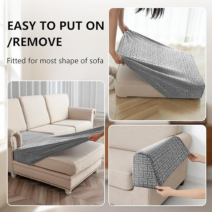 UNBBRRL Stretch Couch Backrest Cushion Cover - Image 4