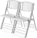 VINGLI Bamboo Folding Chair, Foldable Dining Wood Chairs Comfortable Seat by VINGLI