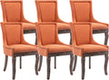 Modern Dining Chairs Set of 6, High Back Dining Chairs Side Chairs by MZDOO