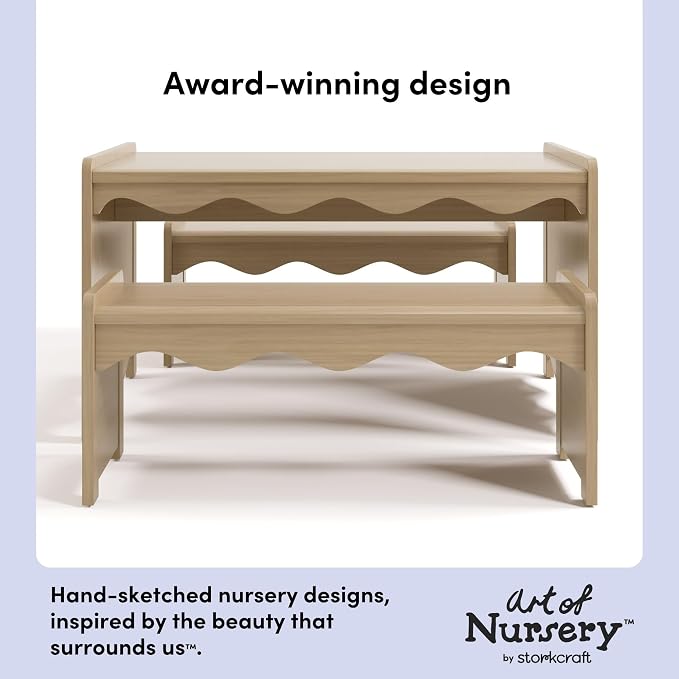 Storkcraft Casablanca Montessori Indoor Kids Table & Bench Set – Premium Kids - Image 3