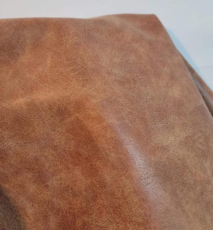 NAT Leathers | Soft Faux Leather Upholstery Fabric by The Yard | Synthetic PU - Image 5