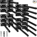 LEOPO 24-Pack 10 inch Floating Shelf Brackets, Hidden Shelf Bracket by FinestHomeDecor