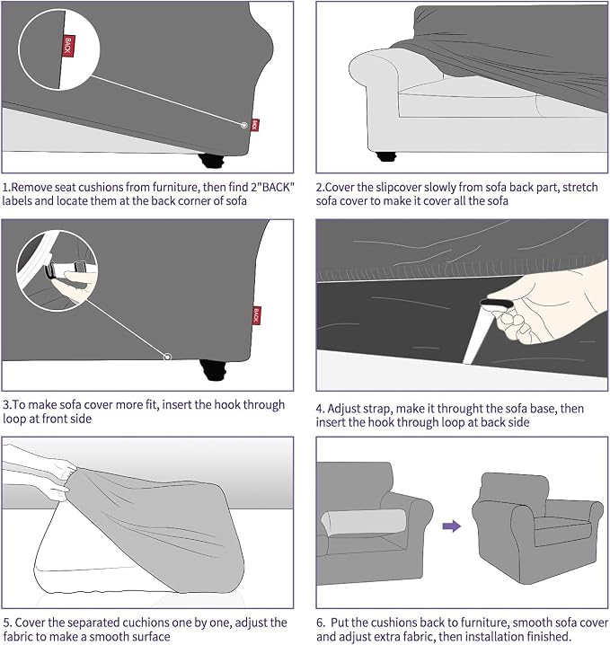 ZNSAYOTX Luxury Velvet Chair Slipcovers - Image 7