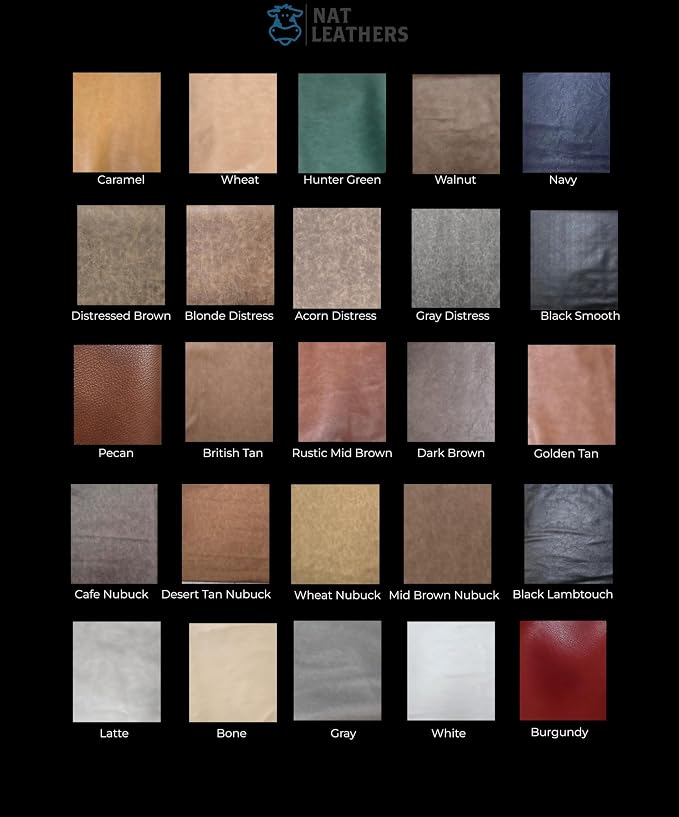 NAT Leathers White Soft Faux Leather Fabric Sheet PU Sold by The Yard Synthetic - Image 3