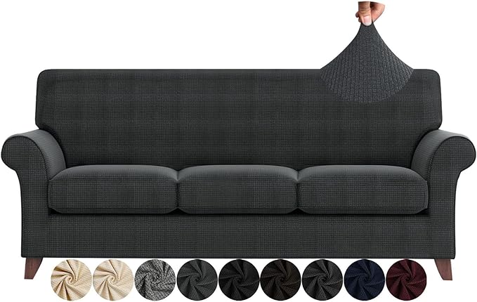 ZNSAYOTX 4 Piece Sofa Covers for Living Room Anti Slip Stretch Couch Covers for by ZNSAYOTX