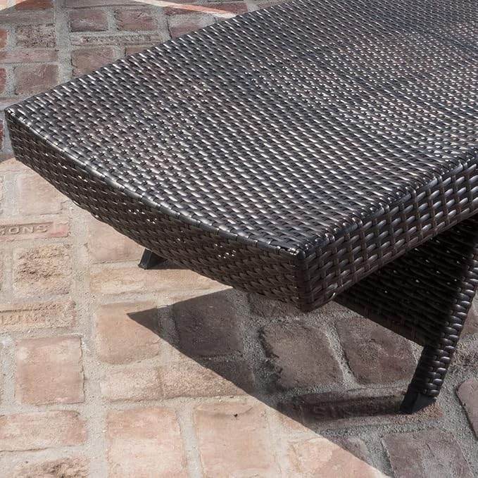 79'' Outdoor Wicker Reclining Lounge Chair Long Reclining Chaise Lounge Set - Image 5