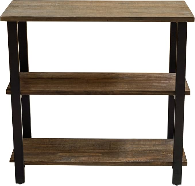 Alaterre Furniture Pomona Living Room 3-Tier Solid Wood Under-Window Bookshelf - Image 10