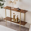 LumFurn Glass Console Table for Living Room, Foyer & Entrance, 2-Tiers by LumFurn