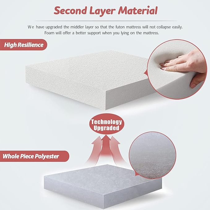 MAXYOYO Bohemian Retro Mattress Boho Floral Japanese Futon Mattress Tatami - Image 8