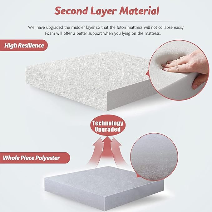 MAXYOYO Bohemian Retro Floor Mattress Vintage Floral Japanese Futon Mattress - Image 9