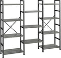 SUPERJARE Triple Bookshelf, Bookcase by SUPERJARE