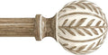 QDWIS Boho Wood Curtain Rods for Windows 28 to 48 inch, Rustic Decorative by Unknown
