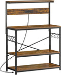 SUPERJARE Bakers Rack with Power Outlets, Microwave Stand, 39.4 X 14.3 Inch by SUPERJARE