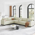 KEIKI 133" L-Shaped Oversized Corduroy Modular Sectional Sofa by KEIKI