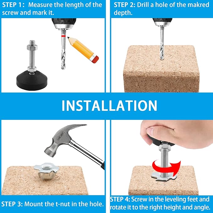 Luomorgo 4 Pcs M10 Leveling Feet - Image 5