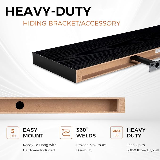 Fun Memories Floating Shelves for Wall, 48 Inch Floating Shelves for Home Decor - Image 4