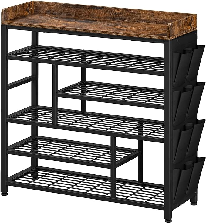 EnHomee Shoe Rack for Entryway, 6 Tier Shoe Organizer by EnHomee