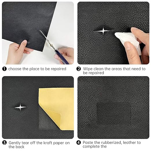 Leather Repair Patch Kit Orange 3 x 60 inch Leather Repair Tape Self Adhesive - Image 4