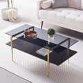 LumFurn Rectangle Coffee Table for Living Room, Mid-Century Modern Design by LumFurn