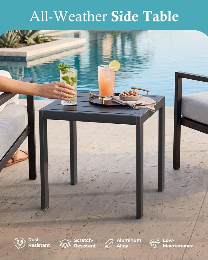 Ciokea Foldable Outdoor Lounge Chair Set of 4 - Image 8