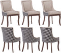 Modern Dining Chairs Set of 6, High Back Dining Chairs Side Chairs by MZDOO