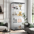 Display Cabinet with Glass Door and Lock, 4-Shelf Fast Installation in 30 Mins by glassdisplaycabinet