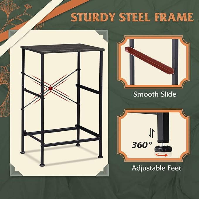 WLIVE Nightstand Set of 2, 2 Drawer Dresser - Image 8
