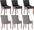 Modern Dining Chairs Set of 6, High Back Dining Chairs Side Chairs by MZDOO