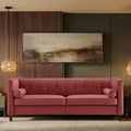 Dreamsir 78'' W Velvet Sofa, Mid-Century Love Seats Sofa Furniture by Dreamsir