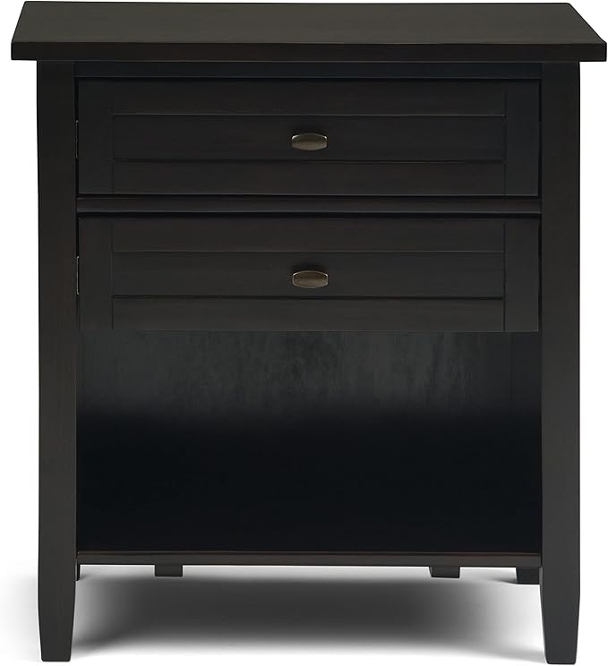 SIMPLIHOME Warm Shaker Solid Wood 24 inch Wide Transitional-Style Bedside - Image 3