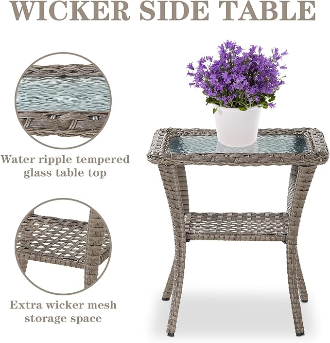 Belord 6 Pieces Wicker Patio Furniture Set - Image 9