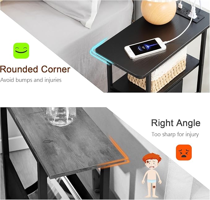 LOAKEKEL Narrow End Table Living Room - Image 8