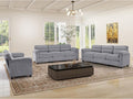 HAOMARKETS Corduroy Sofa Set, Upholstered Loveseat and 3-Seater Couch Set of 2 by HAOMARKETS