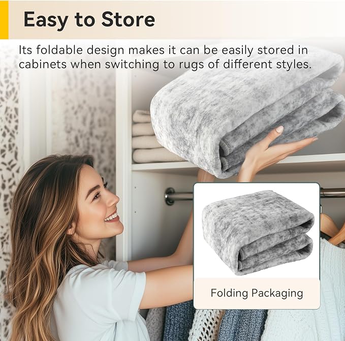 RELEANY Washable Area Rugs 6ft Non-Slip Modern Abstract Soft - Image 9